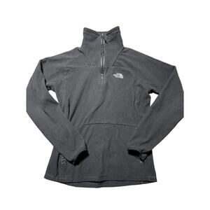 The North Face Womens S Black Fleece 1/4 Zip Pullover Sweater w/ Pocket